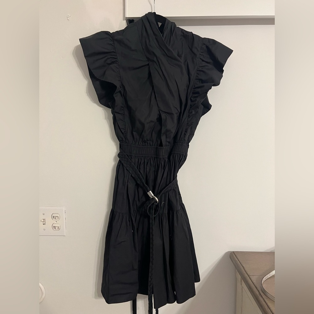 DEREK LAM 10 CROSBY
Ruffled cotton-poplin mini dress